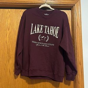 Lake Tahoe Crewneck Hollister Small Burgundy